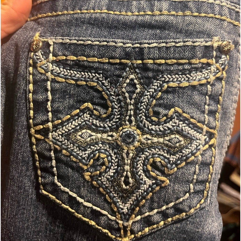 Never Worn! Sour girl blue jeans straight leg size 3/4